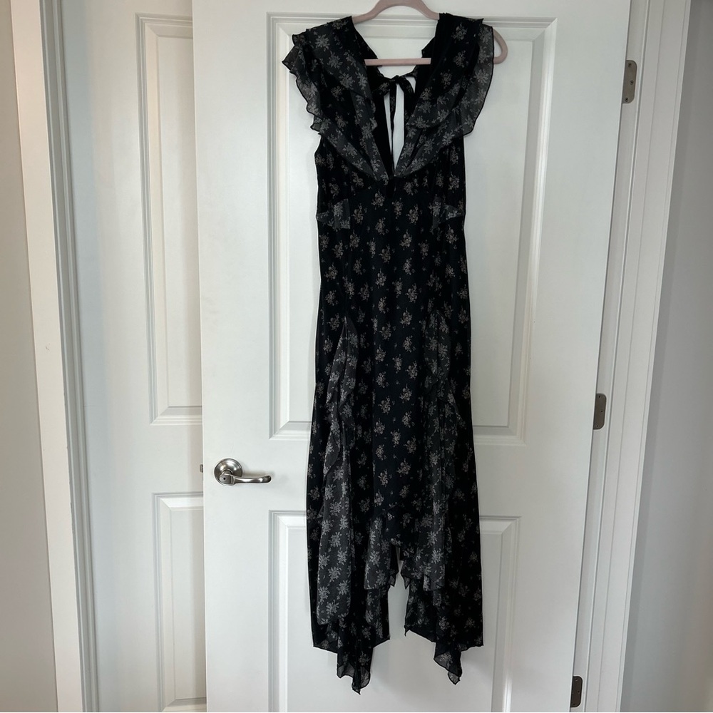 Free People Joaquin Ruffled Midi Dress